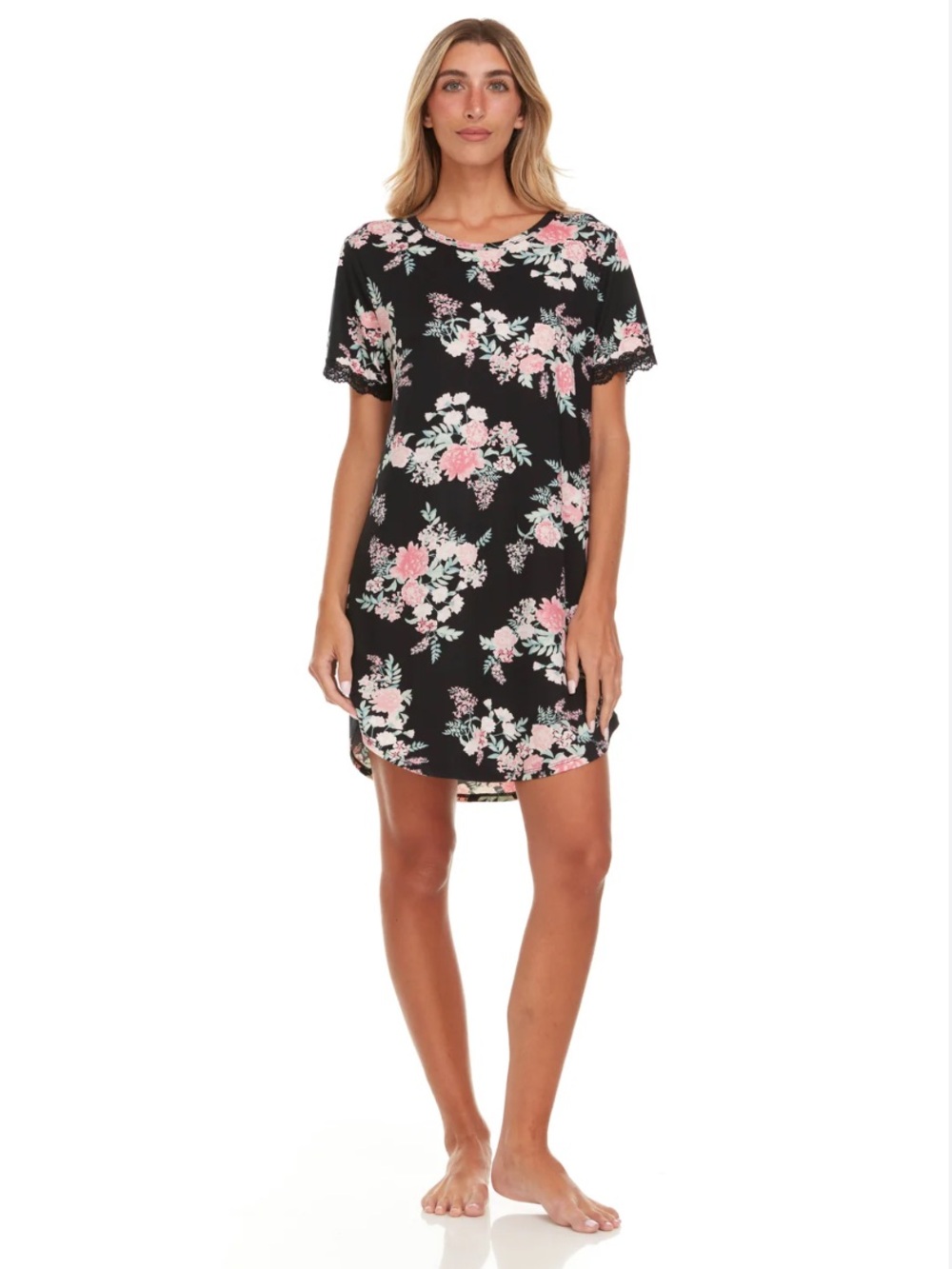 ☀️Flora Nikrooz Night Shirt / Dress Floral Size Large